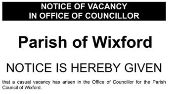 Parish Councillor Vacancy